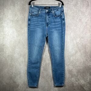 Judy Blue Jeans Womens 15/32 Blue Medium Wash Denim Skinny High Rise Stretch